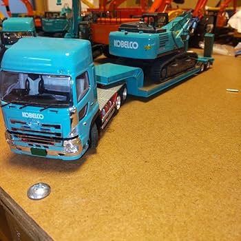 Amazon.co.jp: ケンクラフト KOBELCO トレーラー 重機セット 1